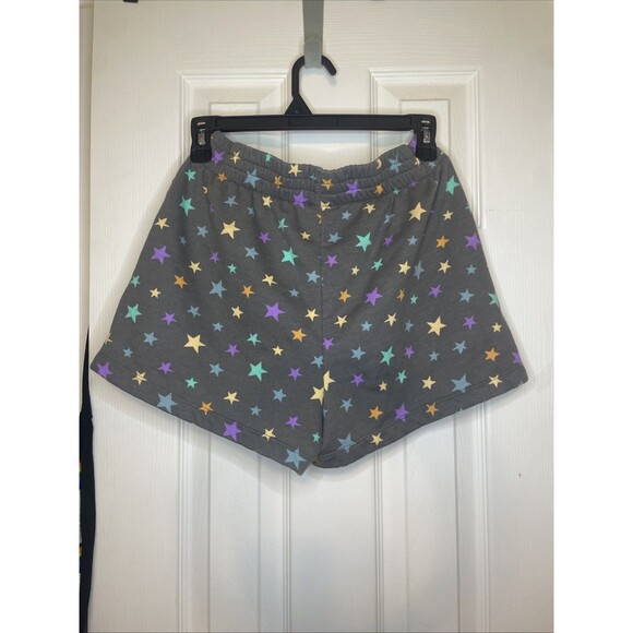The Beatles Star-Print Lounge Shorts Women’s M (8–10) Gray Multi-Star Colorful - Picture 2 of 7